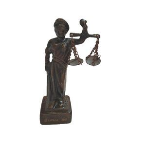 Greek Goddess Themis Statue Figurine Blind Lady Justice Lawyer Gift Varna